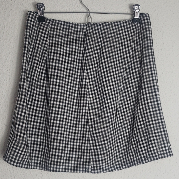 Hollister High-rise Classic Black White Checkered Skirt Preppy Girly Size Medium - Picture 6 of 8